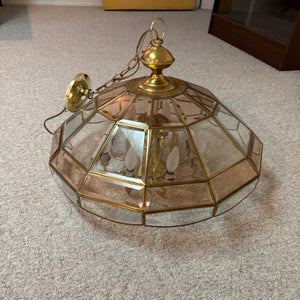 Vintage Glass Chandelier - S535