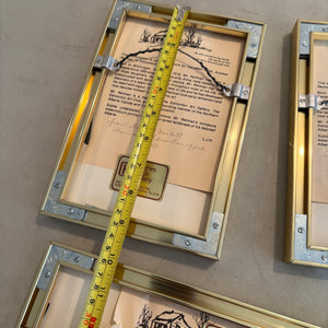 4 PIECE OFFSET FRAMED ARTWORK GROUPING - P264