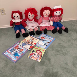 Raggedy Ann & Andy Grouping (Dolls and Books) - R503