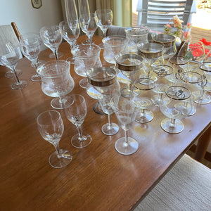Vintage Stemware Grouping  - M100