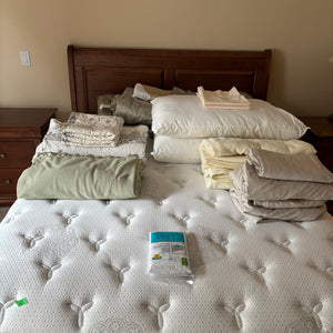 B480 Queen Sized Linens grouping (bed sold separately)