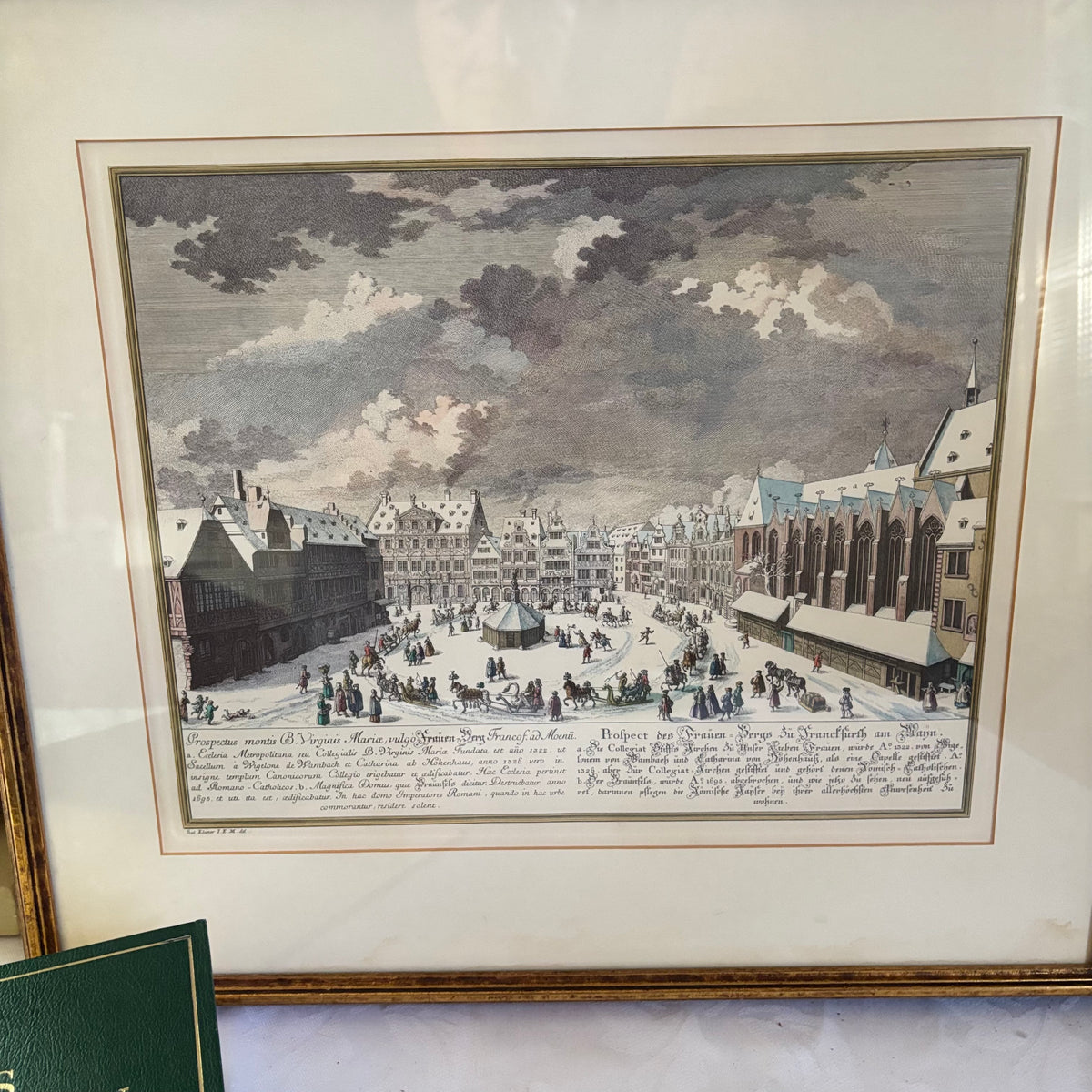 E148 Vintage law dictionary and framed wall art grouping