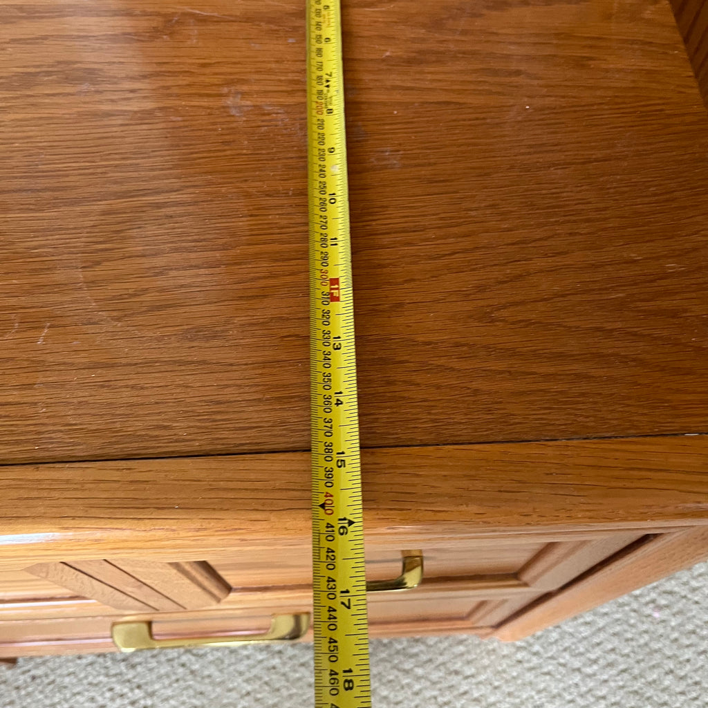 B333 Vintage Solid wood night stand (24” x 24” x 18”)