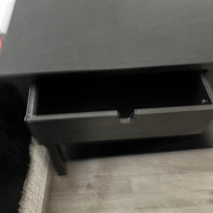 Black IKEA Norden Credenza with 2 Drawers - C311