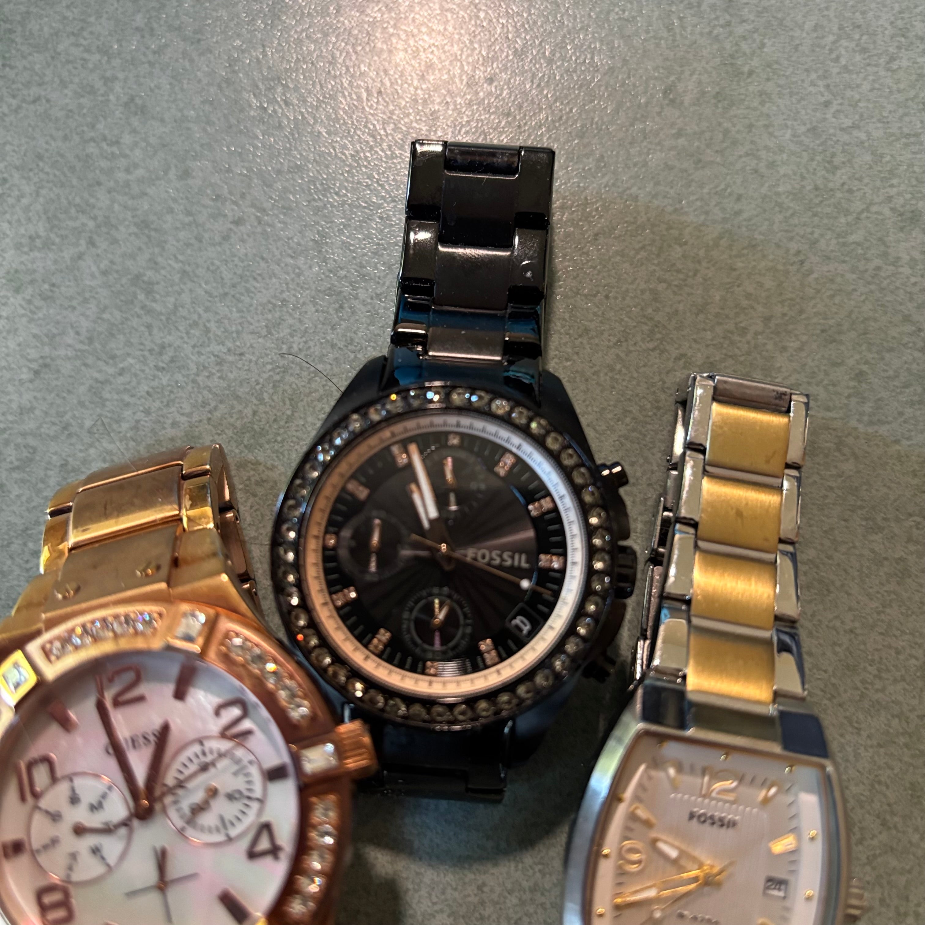 D102 Fossil Watches Grouping (metal bands)