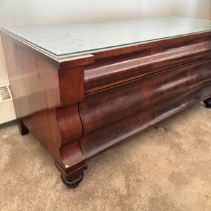 SOLID WOOD ANTIQUE CHEST WITH 1 DRAWER - P167