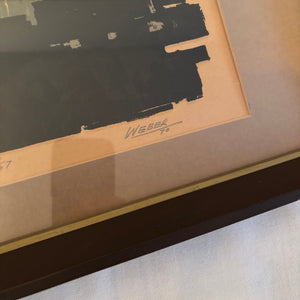 17” x 42” Framed George Webber 1970 Edmonton Signed/Numbered Print - M326