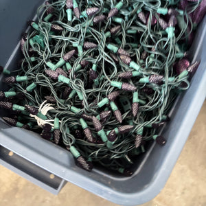 3 Bins of Outdoor Christmas Lights - O161