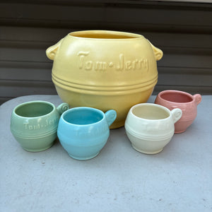 MCM Metlox Poppy Trail Tom and Jerry Punchbowl Set - R446