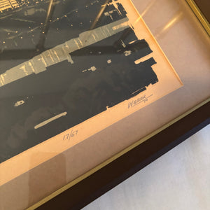 17” x 42” Framed George Webber 1970 Edmonton Signed/Numbered Print - M326