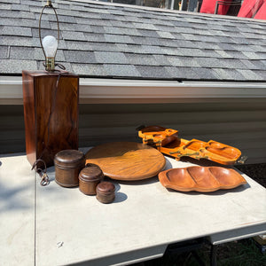 Vintage Grouping (Solid Wood Lamp Base and More) - R369