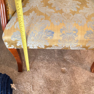 VINTAGE ARMCHAIR WITH TUFFTED BACK (2ND CHAIR ALSO AVAILABLE BUT BROKEN) - P178