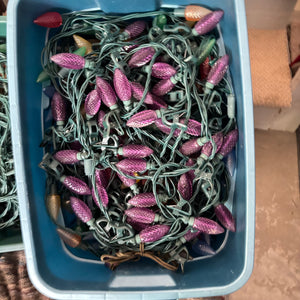 2 Bins of Outdoor Christmas Lights - O163