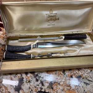 Vintage Carving Knife Set and Stainless Steel Knife Set - M336