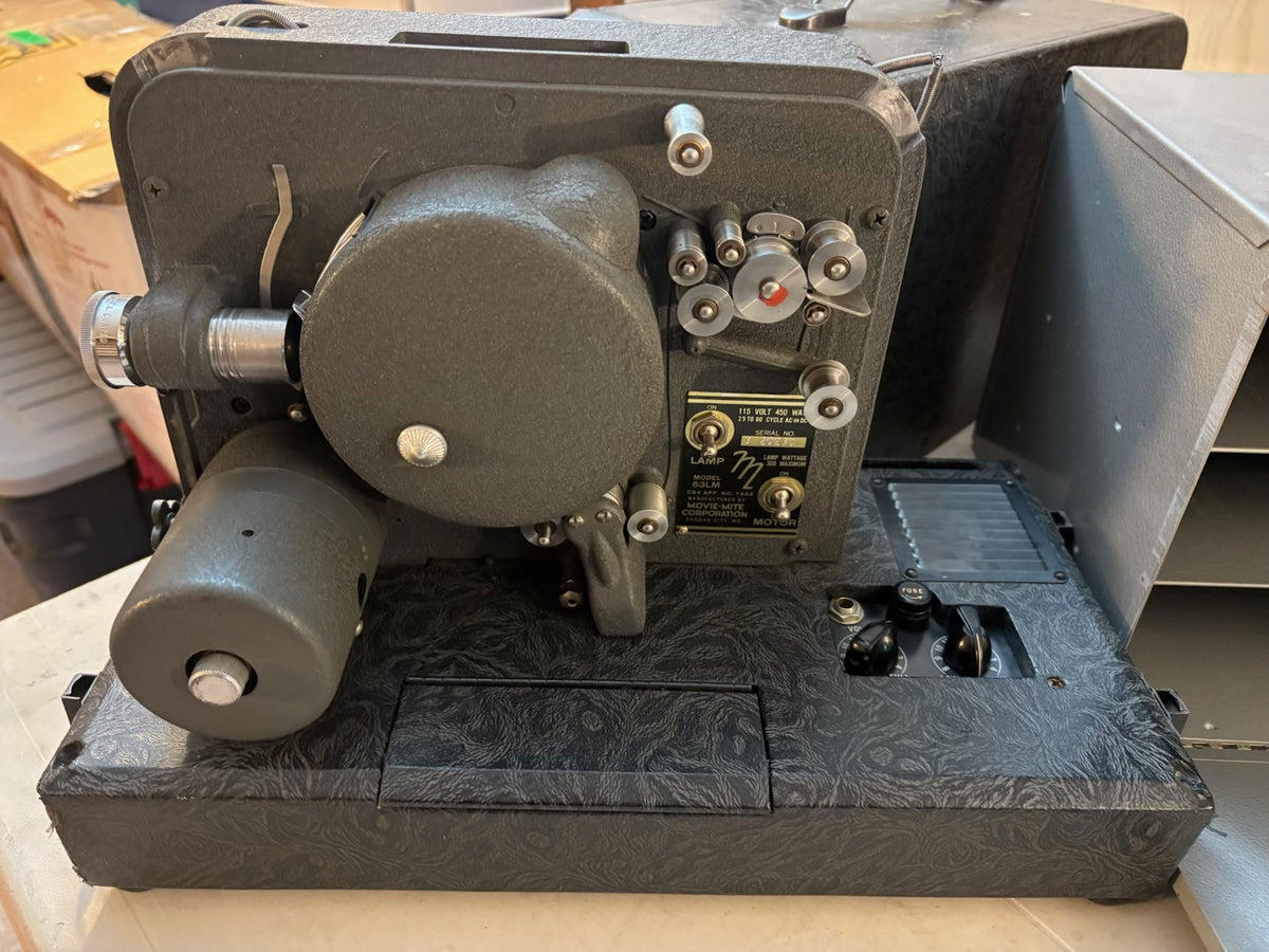 K510B Bell & Howell Model 556 Filmosound Specialist 16mm movie projector grouping