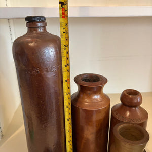 ANTIQUE CROCKERY BOTTLES GROUPING - P254