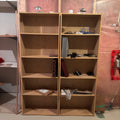 X228 2 Simple storage shelves with contents