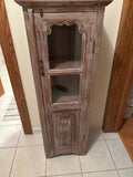 F209C Wooden accent cabinet with shabby chic finish