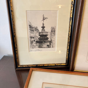 5 PIECE VINTAGE ARTWORK GROUPING - P323