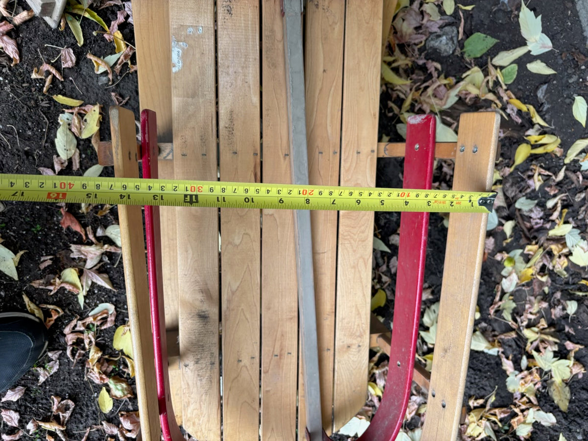 E320 2 vintage wooden sleds