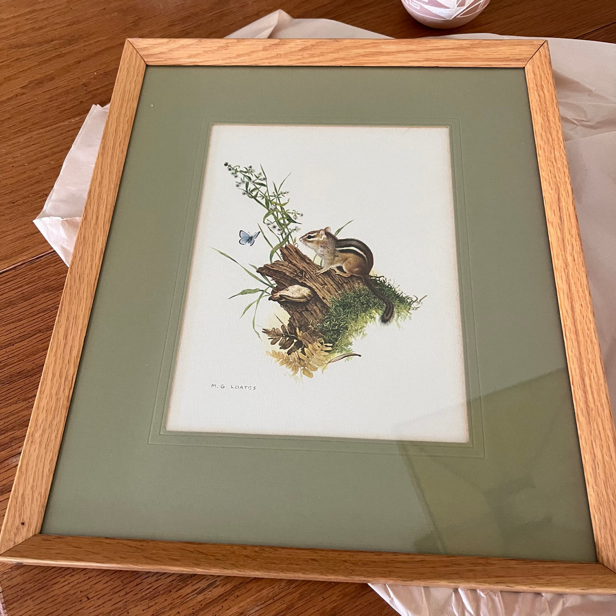 B329 Vintage grouping (framed prints and more)