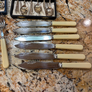 Vintage Knife&Fork Set and Vintage Spoon Sets - M334