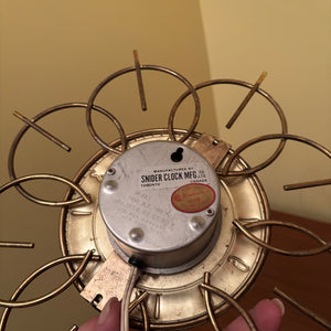 11.25" MCM Electric Wall Clock - R318