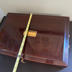 Bombay Co. Jewelry Box and Pacific Silver Cloth Silverware Chest - N310