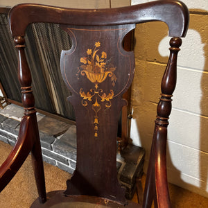 Solid Wood Vintage Rocking Chair and As Is Mandolin (no string) - V109