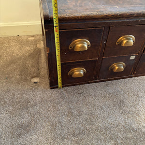 SOLID WOOD ANTIQUE LIBRARY CARD CATALOGUE - P223