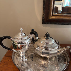 Vintage Silver Plated Grouping (Teapot, Coffee Pot and More) - M314