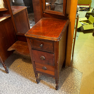 Antique Solid Wood Vanity Dresser with Mirror  - V144