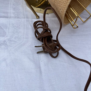 4 Vintage Lights (Rope Shade has slight damage) - R377