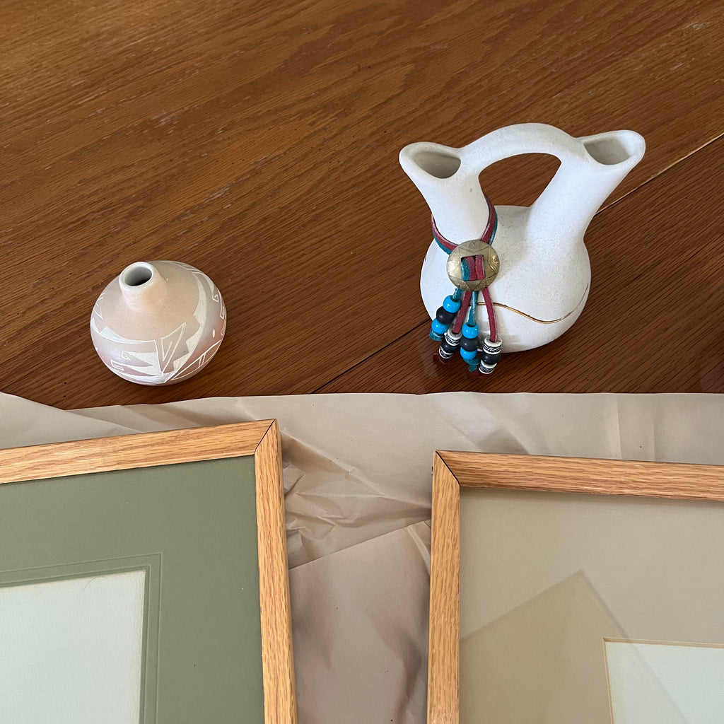 B329 Vintage grouping (framed prints and more)