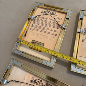 4 PIECE OFFSET FRAMED ARTWORK GROUPING - P264