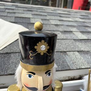 Tall Wooden Nutcracker Grouping (middle is missing its nose) - R428