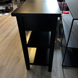 Black IKEA Norden Credenza with 2 Drawers - C311