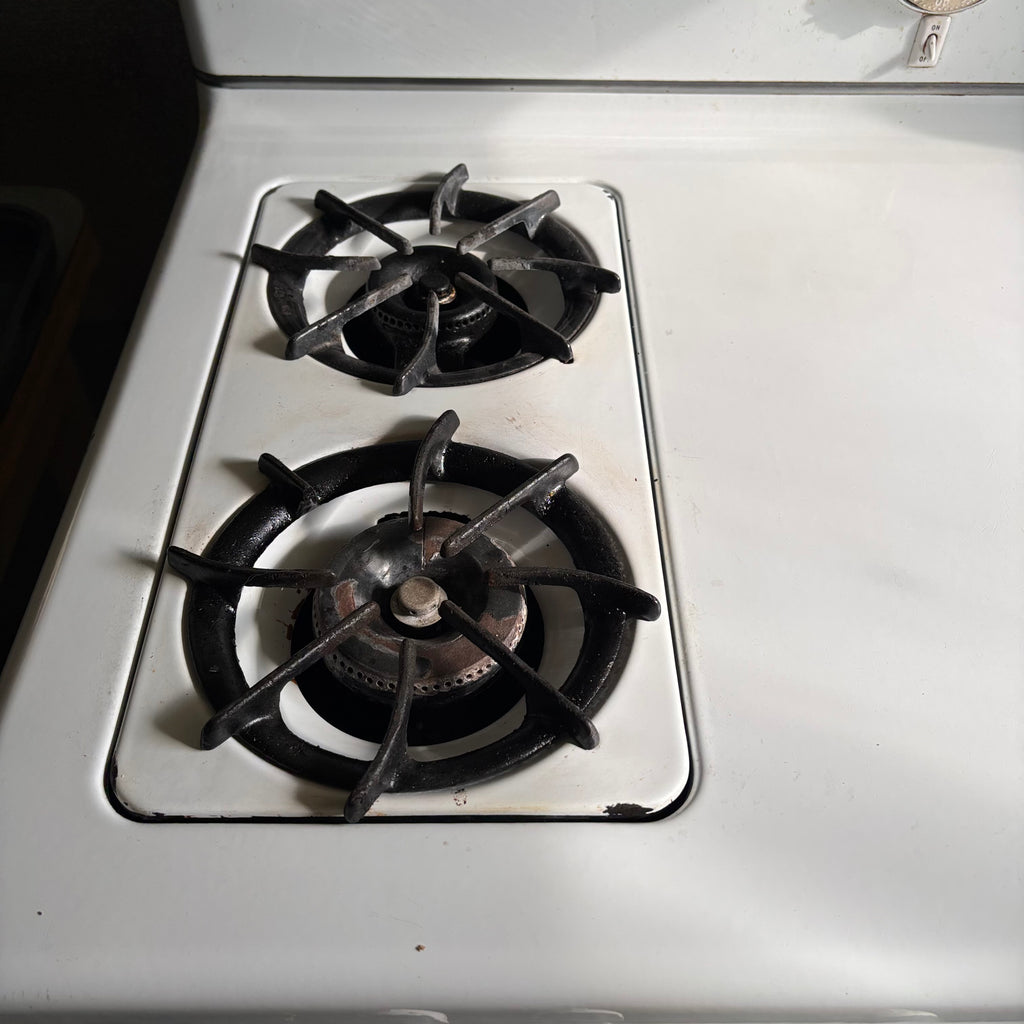 F182 As is vintage gurney gas range