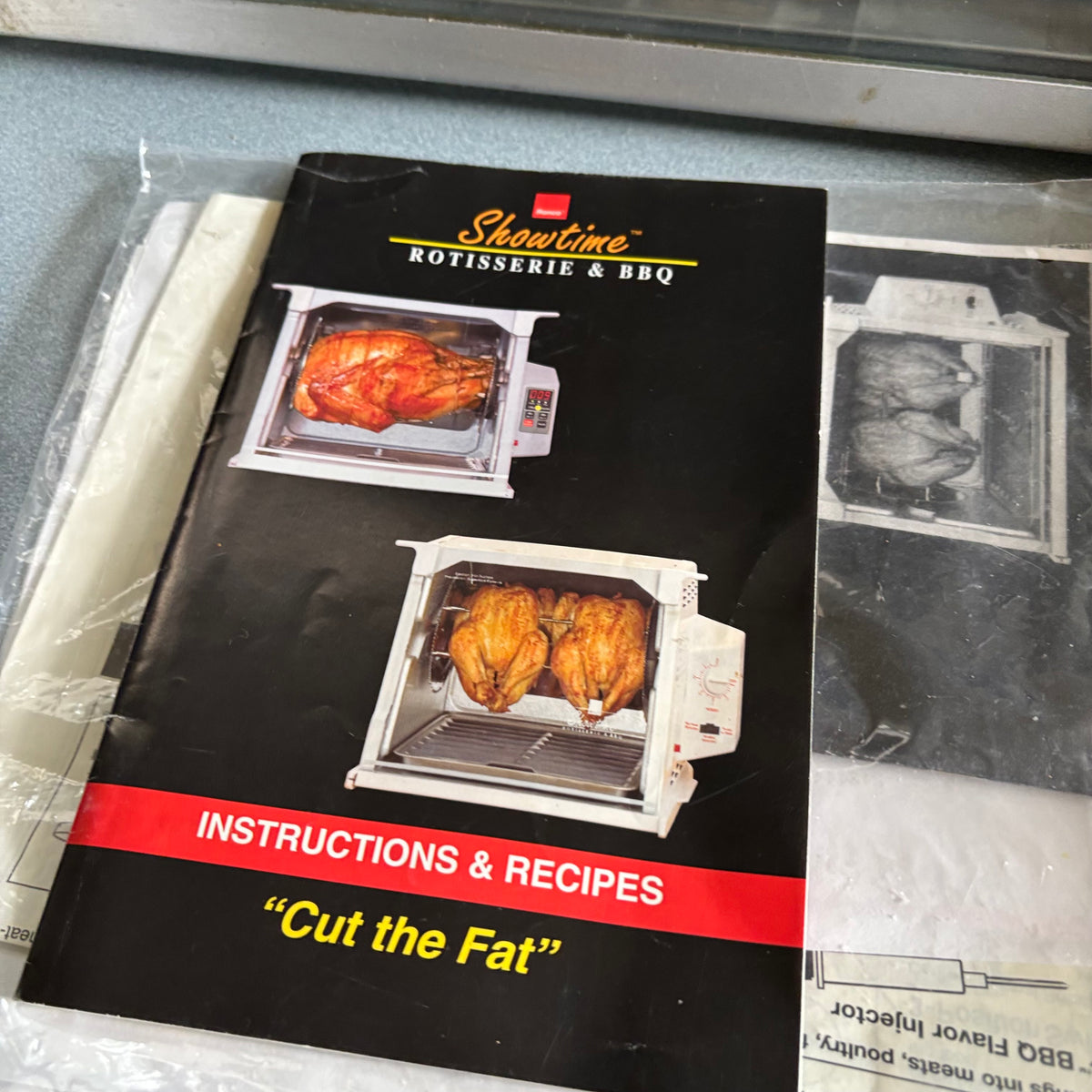 F184 Ronco Showtime Rotisserie & BBQ oven grouping (table not included)