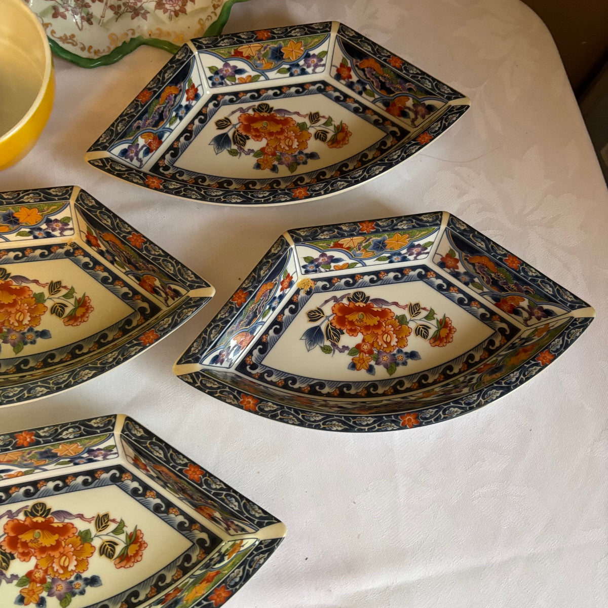 E138 Vintage Asian themed porcelain and more grouping