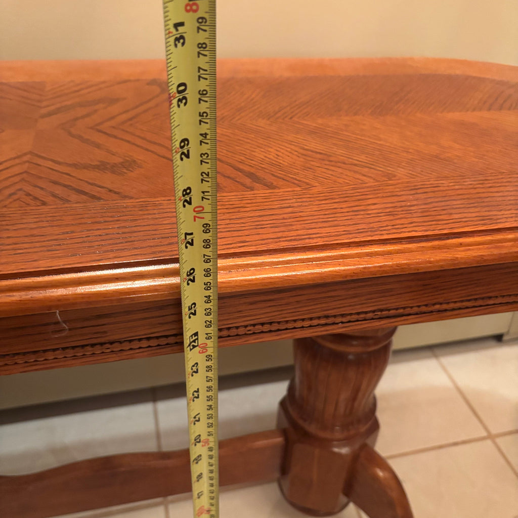 F201 Vintage Solid wood hall/sofa/accent table with oval top