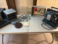 K510B Bell & Howell Model 556 Filmosound Specialist 16mm movie projector grouping