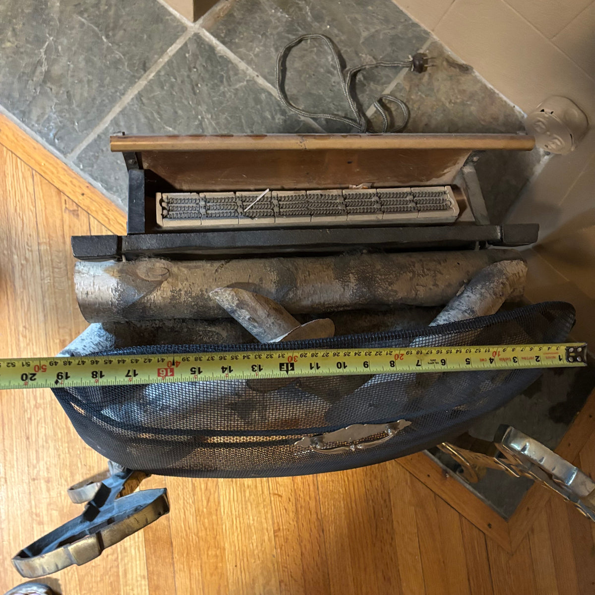 E125 Vintage electric fire place insert (untested)