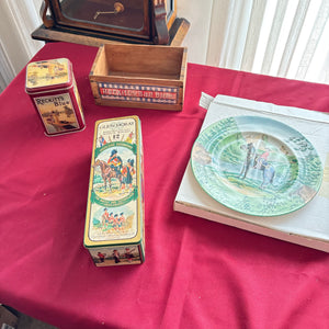 VINTAGE COLLECTIBLES GROUPING (RCMP PLATE AND MORE) - P182