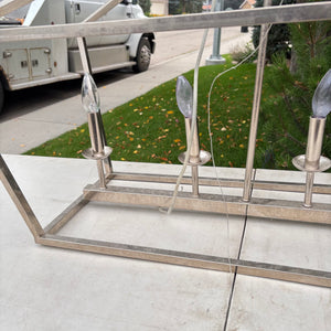44.5” Long Modern Chrome Chandelier - O108