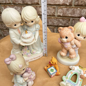 Precious Moments and More Porcelain Figurines Grouping - O166