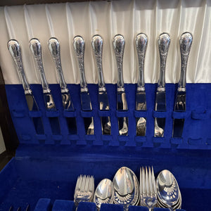 66 Piece Vintage Birks Regency Plate Flatware - N309
