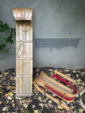 E320 2 vintage wooden sleds