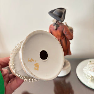 PORCELAIN FIGURINES GROUPING (SOME BREAKAGE OF PORCELAIN LACE) - P286