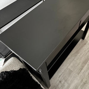 Black IKEA Norden Credenza with 2 Drawers - C311
